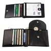 Hans Kniebes Men's Leather Wallet, Flat Wallet in Landscape Format