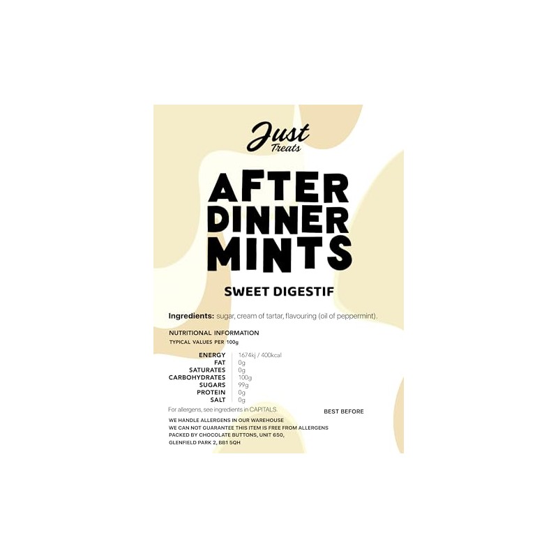 Just Treats After Dinner Mints (500g Share Bag)
