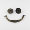 MuDuJia 4-Pack 4.5" C-C Vintage Look Antique Bronze Bail Drawer