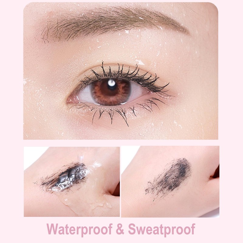 2PCS Lengthening Black Mascara for Fine Short Lashes & Older