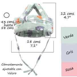 FRACE Casco Protector DE Cabeza para Bebe (Verde Claro)