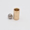 Ball & Tube Mystery (Brass) Magic Tricks Steel Ball Sink