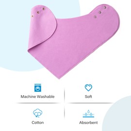 Adult Drool Bibs for Special Needs, Large Elderly Bandana Bibs, Teen Bibs for Women Men, Soft Absorbent Bibs Set for Elder