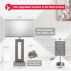 Bedroom Table Lamps Set of 2 - Grey Touch Bedside