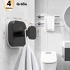 homeasy Pack of 4 Suction Cup Hooks Extra Strong Suction