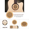 Wood Sponge Guitar Sound Hole Cover Block Protector for Acoustic