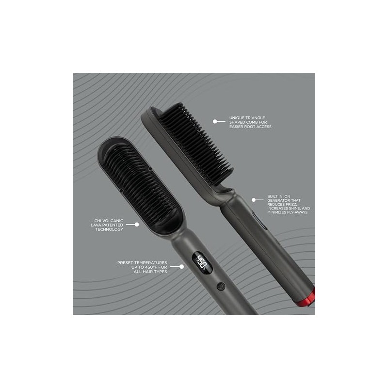 CHI Lava TriLume - Cepillo para Polvo Calentado con Forma