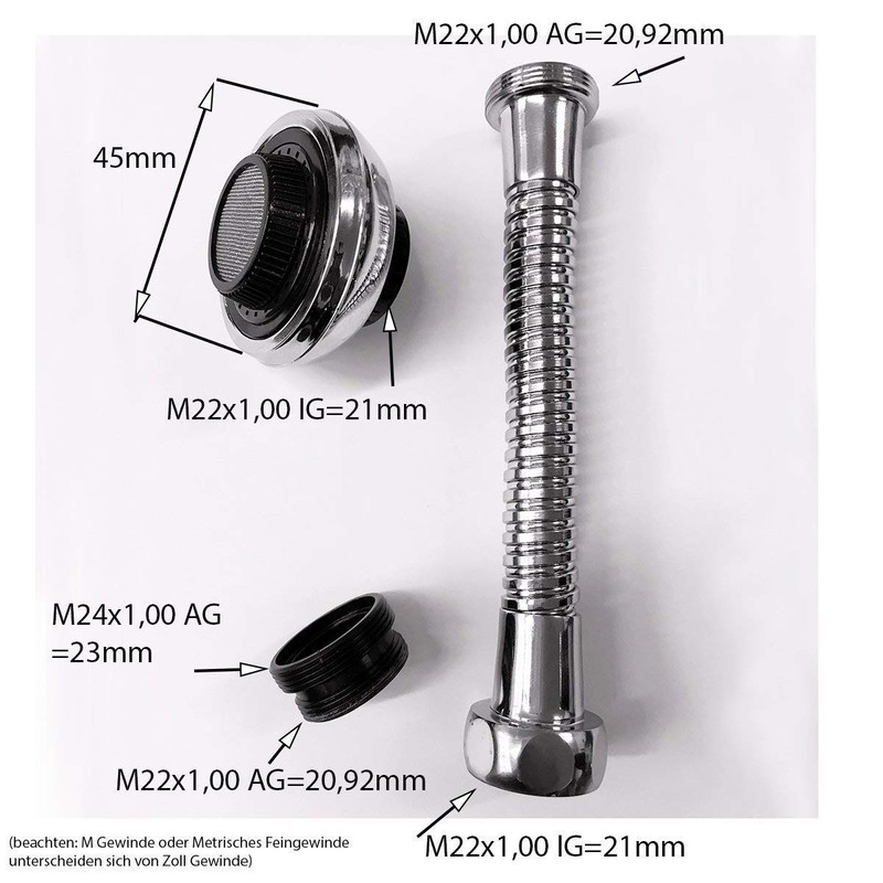 Soytich Sparer05 Stainless Steel Water Saver Shower Head Tap Swivel