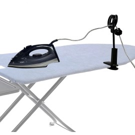 AUXPhome Universal Flexible Iron Cord Minder, Steam Iron Cord Holder for the ironing b...