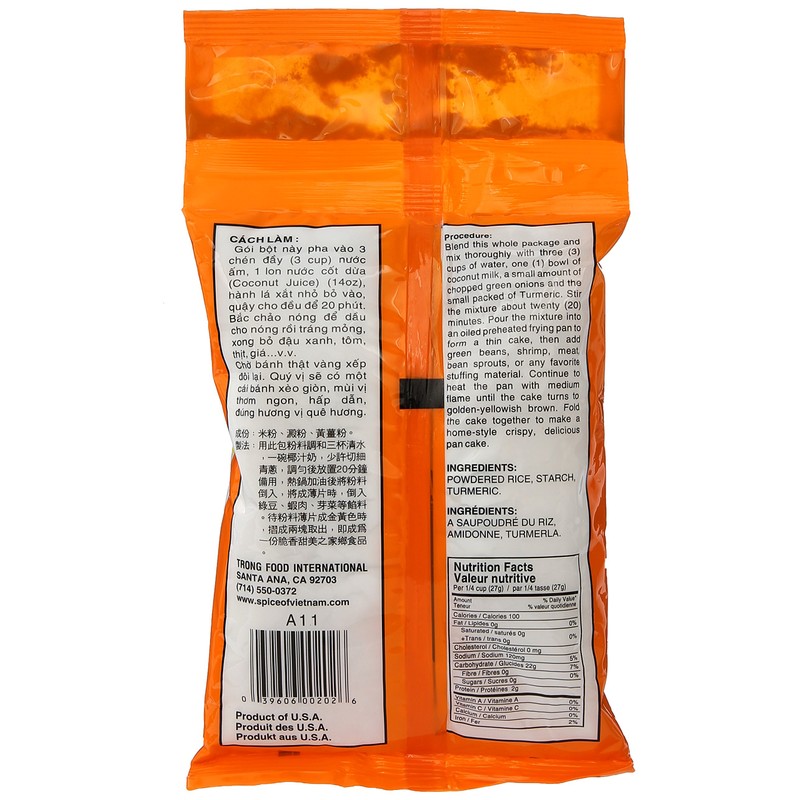 Vietnamese Pancake Flour Mix (Bot Banh Xeo) - 12 Oz.
