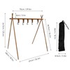 Camping Hanging Rack Portable Foldable Tripod Shelf for Light Tools