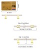 Amerdeco 10 Pack Brushed Satin Nickel and Gold Cabinet Pulls