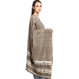 Exotic India Shawl from Kutch with Embroidered Mirrors - Color Monks Robe