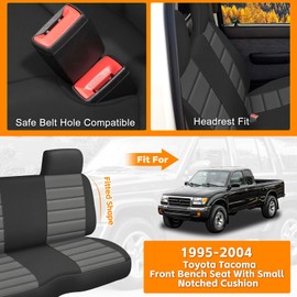 Kistrba Truck Seat Cover Replacement for 1995-2004 Toyota Tacoma Front