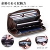 VISOUL Long Wallet Genuine Leather Men's Leather 12 Card Slots