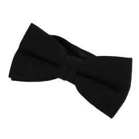 DonDon Men’s cotton bow tie 4.72 x 2.36-12 x 6 cm already tied and completely adjustable - black