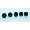 M6-10mm 20 PCS Black Plastic Dome Hex Head Bolt Nut