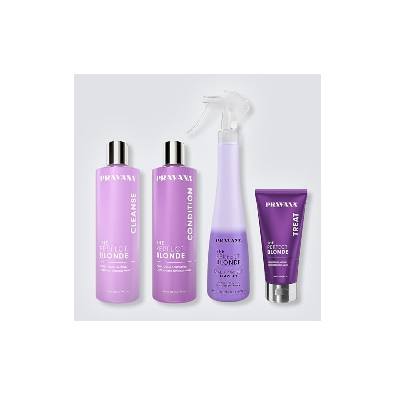 PRAVANA Perfect Blonde Mascarilla Morada, Matiza Cabello Rubio 150ml