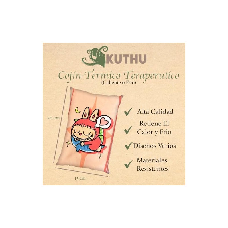 Cojin Termico De Semillas Kuthu (Diseños Varios) (Ajolote)