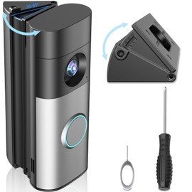 Adjustable 30-55° Doorbell Angle Mount for Ring Newest 2026 Battery Doorbell/Plus/Pro & Wired Doorbell/Pro/Plus,Wedge Kit Corner Mounting Bracket Holder Accessories for House,Enhanced Protection Mount