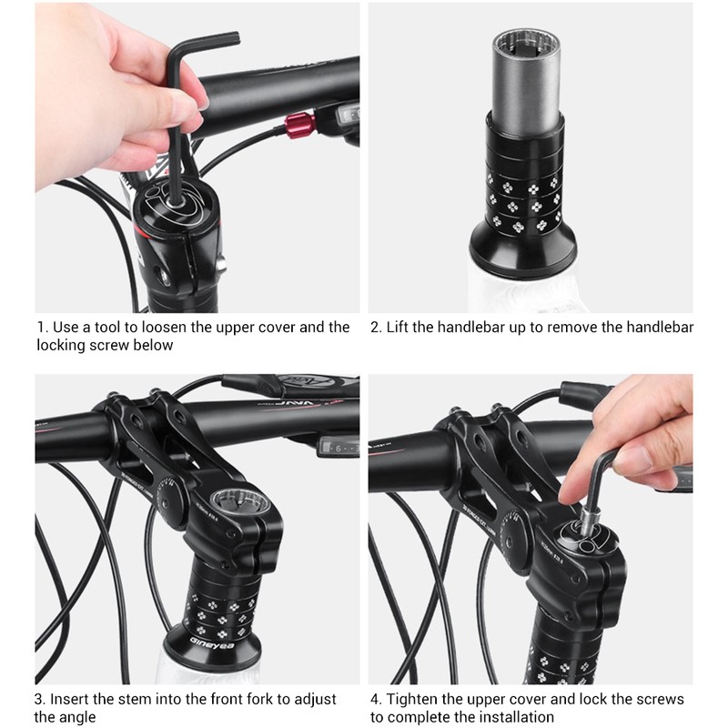 Stem Handlebar Stem Bike Fork Stem Adjustable ± 85° Handlebar