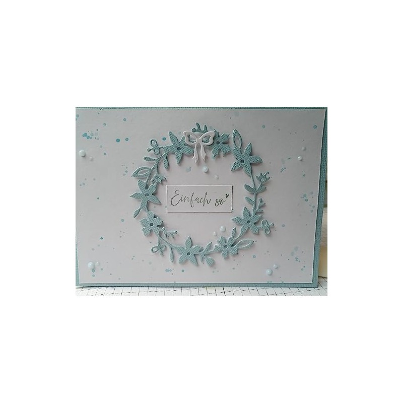 Stanzenshop Flower Wreath Cutting Dies Stencil Plants Cutting Dies Stencils