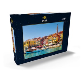 MyPuzzle Colourful Rovinj in Istria with Boats in Harbour, Croatia - Premium 1000 Piece Puzzle - MyPuzzle Special Collection by Puzzle Galaxy