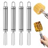 4 Pcs Corn On The Cob Skewers, Corn Cob Holders,