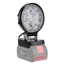 Bonadget LED Construction Spotlight, Lamp for Bosch 18 V System, Portable LED Work Spotlight with 2 Modes Brightness, Mini Floodlight Spotlight for Maintenance, Camping