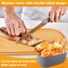 Nomotruc Bread Box with Cutting Board Lid Made with Bamboo