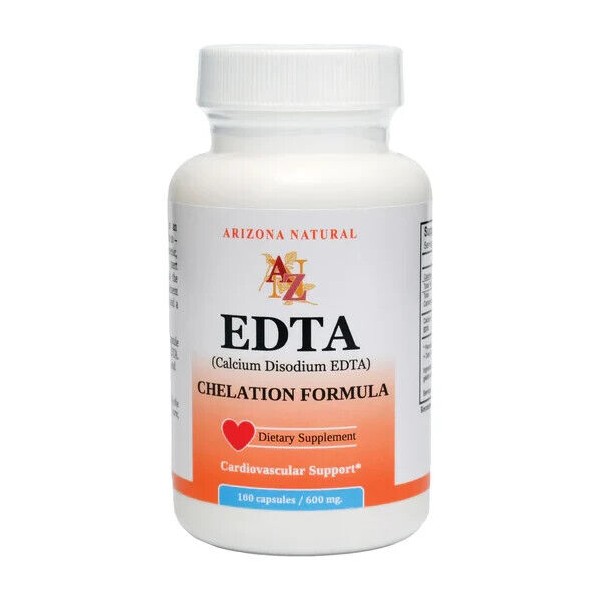 Arizona Natural Oral Chelation EDTA Cardiovascular/Heart Support 100 Caps