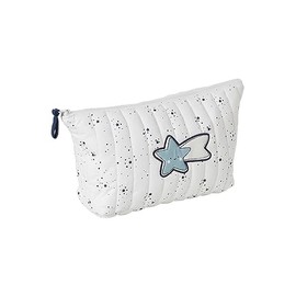 VERTBAUDET Children's Toiletry Bag with Stitching Oeko-Tex Wool White, wool white