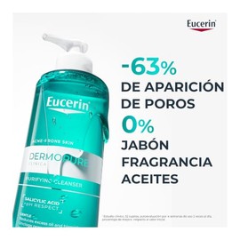 Eucerin - Gel Limpiador Facial Piel Grasa Imperfecciones, 400Ml - 400Ml | negro - Daily Care