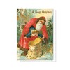 Victorian Santa Funny Christmas Card with Envelopes