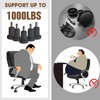 Office Chair Glides Bell Glides Replacement Fixed Castors 5PCS Black