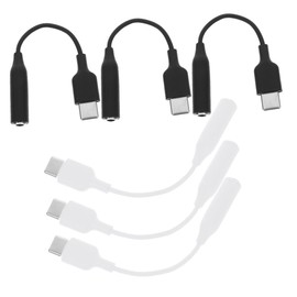 Gatuida 6pcs Type-c Headphone Adapter Compact Audio Cable for Note Dac Audio Connection Lightweight Sound Quality Practical Accessory
