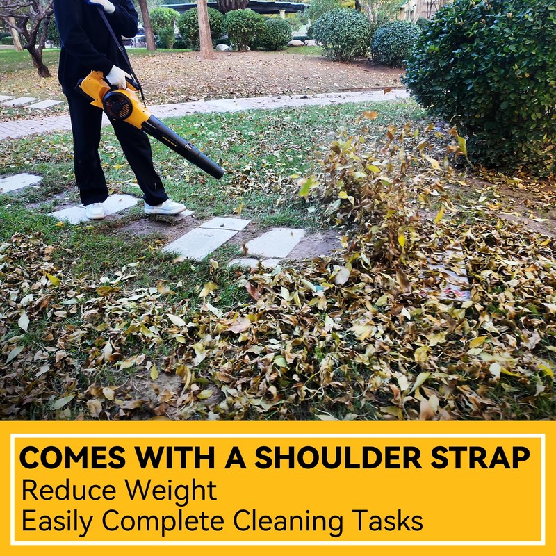 MOK Leaf Blower Cordless,Brushless Motor with 2 * 6.0Ah Battery
