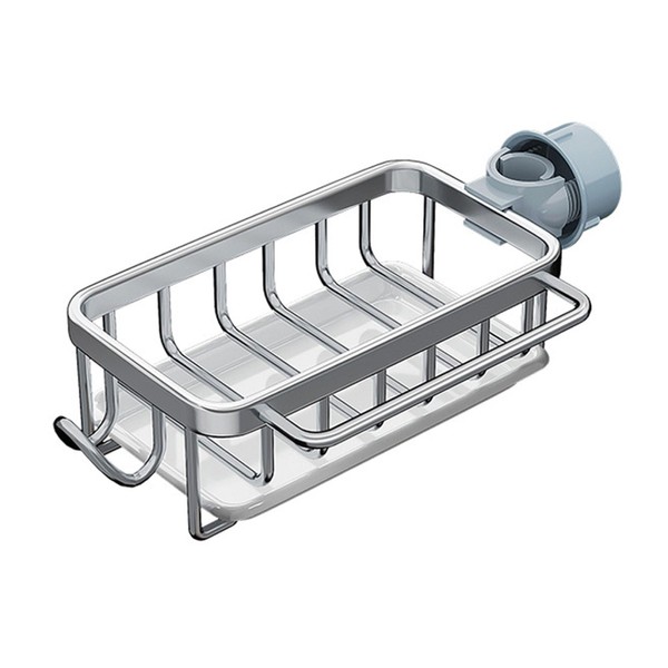 Sponge Holder Over Faucet Kitchen Sink Caddy Organizer Multifunctional Rustproof