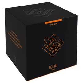 Black Box Puzzle 1000 Pieces, Blackbox Puzzle with Surprise Motif without Template, Impossible Puzzle Heavy for Adults and Children from 14 Years, Puzzle Box Food Edition 2021