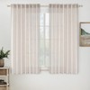 MIULEE - Cortinas de lino blanco de 45 pulgadas de