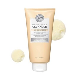 It Cosmetics Confidence in a Cleanser - Limpiador Facial Hidratante en Gel con Ácido Hialurónico y Ceramidas para Todo Tipo de Piel, Incluyendo Sensib
