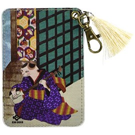 Maruwa Boeki 4008782-04 Pass Case, Shamisen, 3.0 x 4.3 inches (7.6 x 11.1 cm), Sanami Line