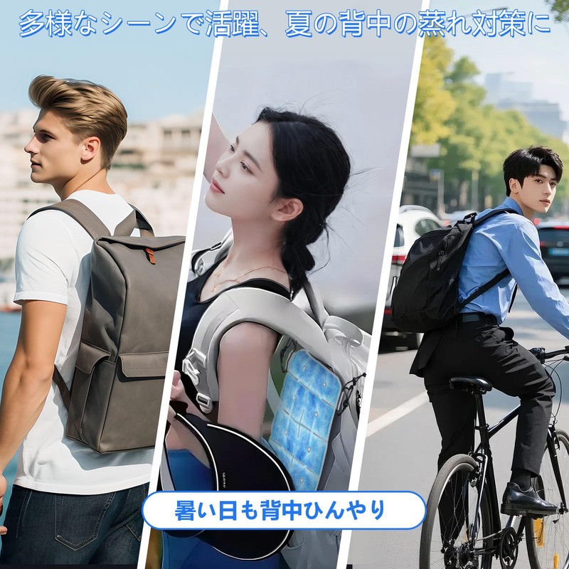 DanYee Backpack, Cooling Pad, Cooling Pad, 98°F (28°C), Naturally Freezed,