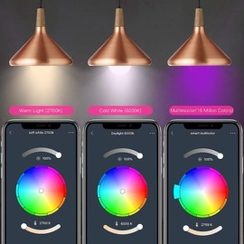 Smart Light Bulbs, Compatible with Alexa/Google Home/Echo, eLinkSmart WiFi LED Dimmable RGB 16 Million Color Changing,Timing, A19 E26 9W Engery Saving, 2.4Ghz WiFi Only, No Hub Required, 4 Pack