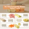 Multifunctional Vegetable Slicer 6-in-1 - Mandolin, Julienne Cutter, Cucumber Slicer,