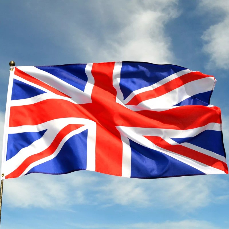 Bandera Reino Unido 1.5m X 90cm Gran Bretaña Colgable Exteri