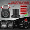 HXD-ERGO 7-in-1 Adjustable Kettlebell, Quick-Adjust Kettlebell for Strength Training, 5-44