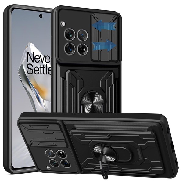 KZIOACSH for Oneplus 12 5G Case, [Slide Camera Cover] [Magnetic