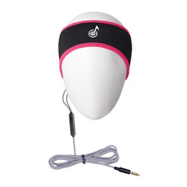 MMUSS Sleep Headphones with Music Headband with Ultra Thin Stereo Speakers Control Button.Perfect for Sleeping,Sports,Air Travel,Meditation and Relaxation (SHButton Pink 3.5mm)