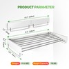 Heshecein Wall Mounted Drying Rack,Collapsible Drying Racks for Laundry,7 Stainless